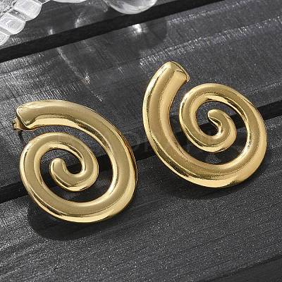 304 Stainless Steel Stud Earrings for Women EJEW-L296-007G-02-1