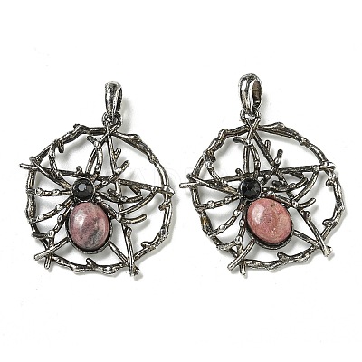 Natural Rhodonite Pendants G-P547-05AS-08-1