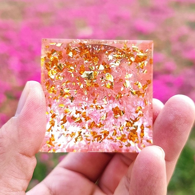 Orgonite Pyramid Resin Energy Generators DJEW-PW0012-023A-1