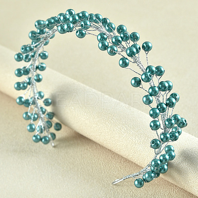 Pearl Crystal Soft Chain Hairband - Bridal Wedding Hair Accessories. ST2978331-1