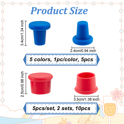 Silicone Bottle Stopper Sets SIL-OC0001-16-1