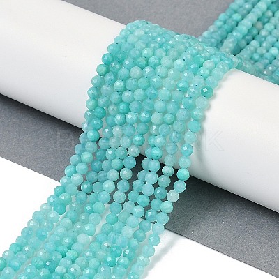 Natural Amazonite Beads Strands X-G-I379-A02-02-1