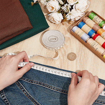 10 Yards Printed Ruler Polyester Ribbon OCOR-WH0070-147-1