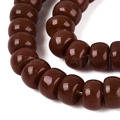 Opaque Glass Beads Strands GLAA-NH0002-B01-C03-1