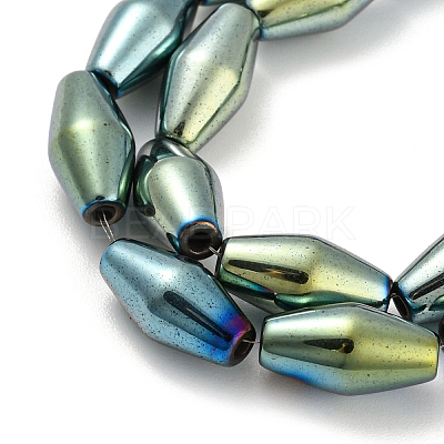 Electroplated Synthetic Magnetic Hematite Beads Strands G-Z032-B01-02A-1