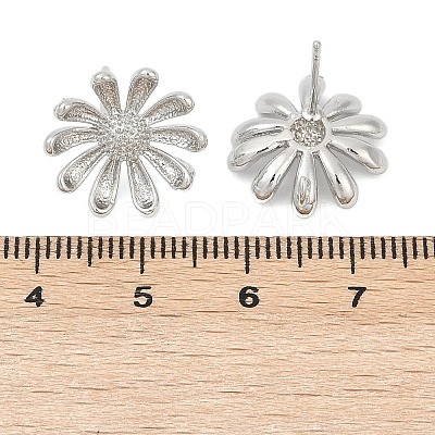 Brass Stud Earring Findings LS-KK-Z099-05P-01-1
