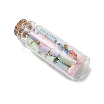 Transparent Glass Wishing Bottle Decoration PALLOY-JF03136-1