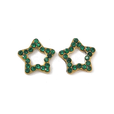 304 Stainless Steel Rhinestone Cabochons STAS-A057-04G-E01-1