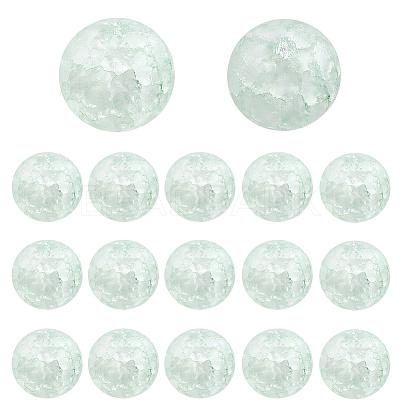 2Strands Crackle Glass Beads Strands GLAA-LT0001-01A-1
