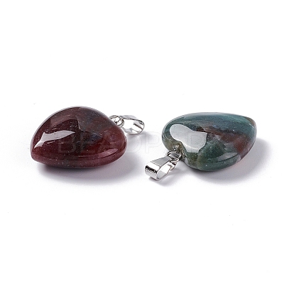 Natural Indian Agate Pendants G-G956-B18-FF-1
