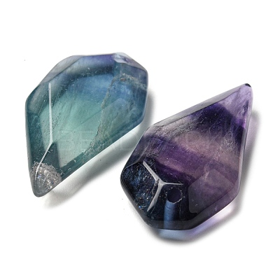 Natural Fluorite Pendants G-G052-A07-1