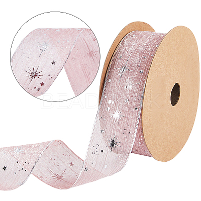 20 Yards Polyester Printed Grosgrain Ribbon OCOR-WH20005-32B-05-1