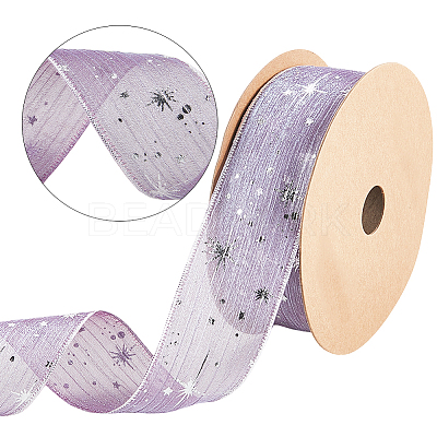20 Yards Polyester Printed Grosgrain Ribbon OCOR-WH20005-32B-02-1