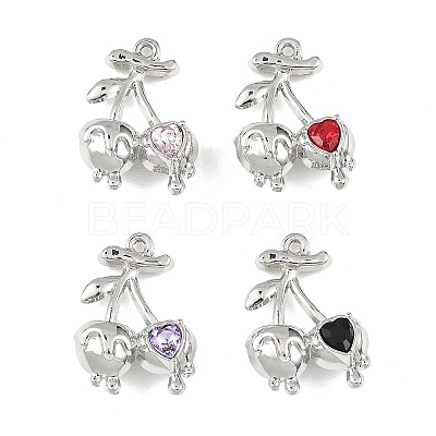 Alloy Rhinestone Pendants ALRI-L052-04P-1