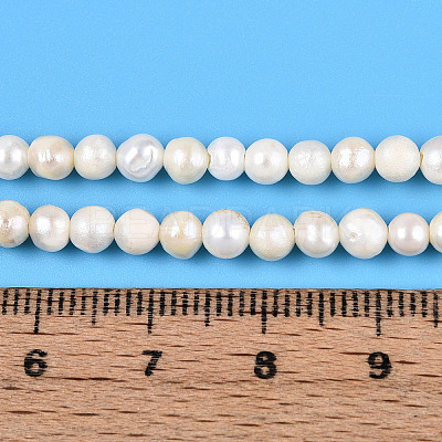 Natural Cultured Freshwater Pearl Beads Strands PEAR-N013-04F-1
