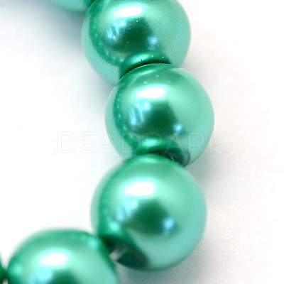 Baking Paint Glass Pearl Bead Strands HY-Q003-3mm-29-1
