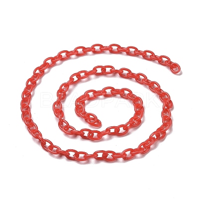 Opaque Acrylic Cable Chains CHAC-P001-01-1