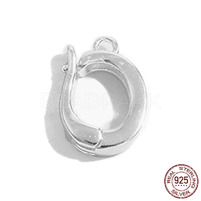 Rhodium Plated 925 Sterling Silver Enhancer Shortener Bails STER-Z005-11P-1