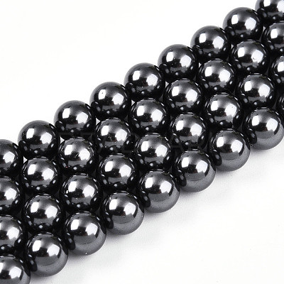 Baking Paint Pearlized Glass Pearl Bead Strands HY-N002-8mm-A02-1
