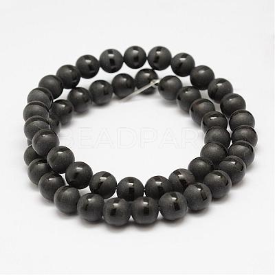Natural Agate Beads Strands G-F450-8mm-1
