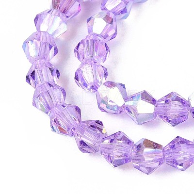 Transparent Glass Beads Strands EGLA-N021-4mm-03-1