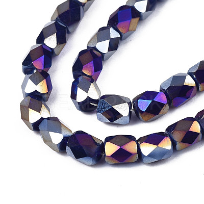 Electroplate Glass Beads Strands EGLA-N002-13-A-1