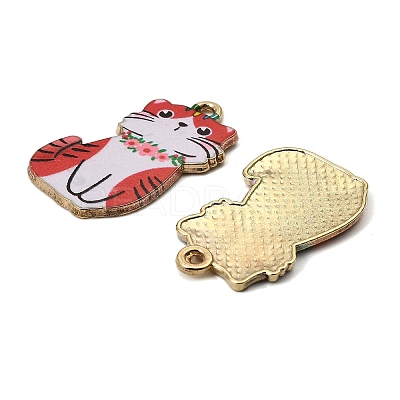 Alloy Enamel Pendants FIND-I064-03G-04-1
