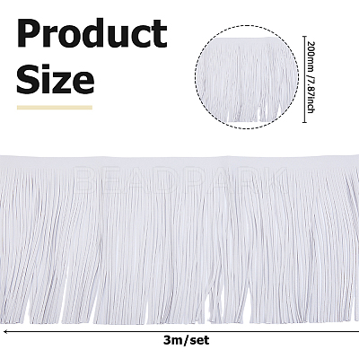 3M PU Leather Fringe Trim DIY-HS0002-30A-1