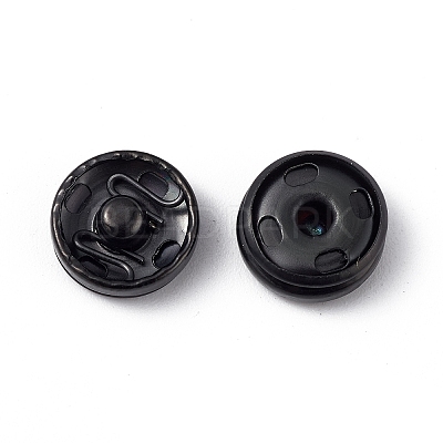 202 Stainless Steel Snap Buttons BUTT-I017-01A-EB-1