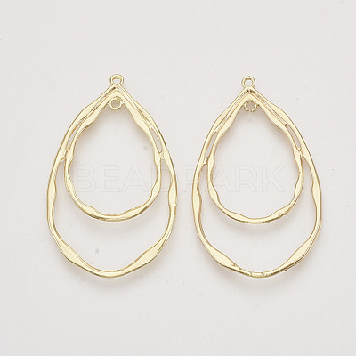 Alloy  2-Loop Link Pendants X-PALLOY-S121-221-1