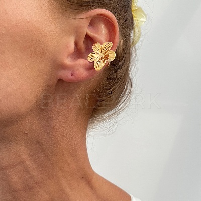Iron & Alloy Cuff Earrings LS-EJEW-G437-01C-1