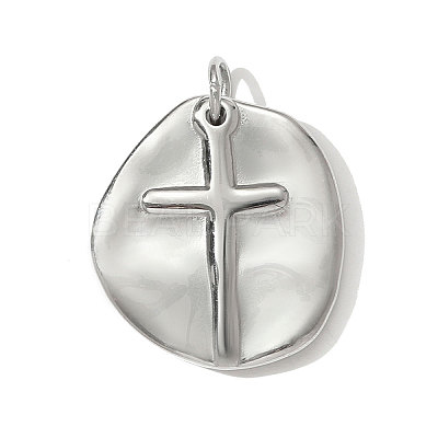 304 Stainless Steel Pendants STAS-OY001-12P-1