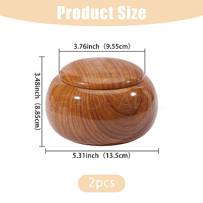 Resin Empty Boxes with Lid for Chinese Go CON-WH0092-95-1