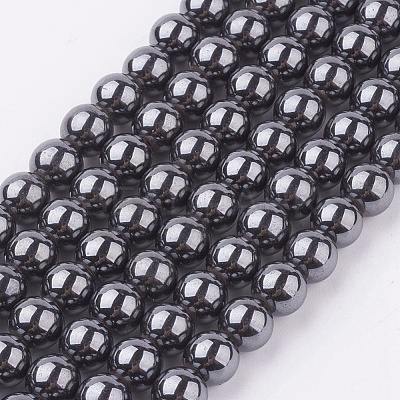 Magnetic Synthetic Hematite Beads Strand G-K228-A-1