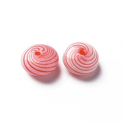 Handmade Blown Glass Globe Beads GLAA-T012-48-1