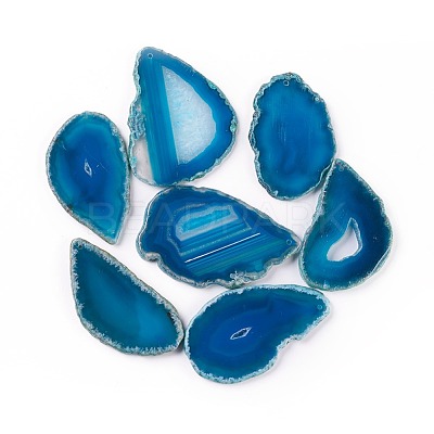 Natural Agate Pendants G-F646-02B-1