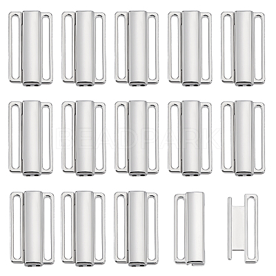 15Pcs Alloy Bikini Bra Closure Buckle FIND-PH0027-17-1