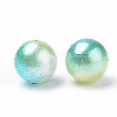 Rainbow Acrylic Imitation Pearl Beads LS-OACR-R065-6mm-A03-1
