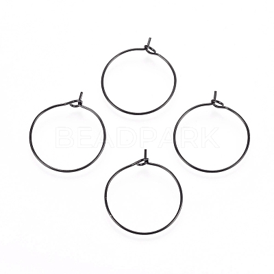 316L Surgical Stainless Steel Hoop Earring Findings X-STAS-D164-05B-1