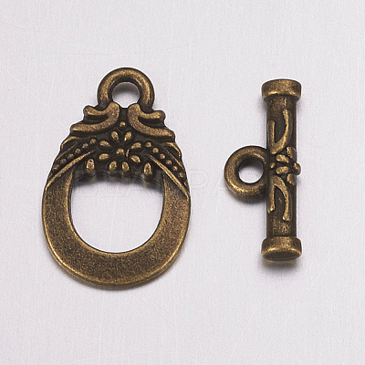 Tibetan Style Alloy Toggle Clasps X-MAC2014-NF-1