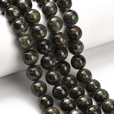 Natural Green Kyanite Beads Strands G-H335-B02-10mm-AB-1