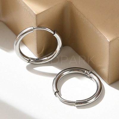 Non-Tarnish 304 Stainless Steel Huggie Hoop Earrings for Women EJEW-F280-07B-P-1