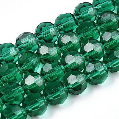Transparent Glass Beads EGLA-A035-T8mm-D18-1