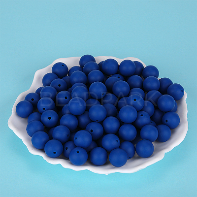 Round Silicone Focal Beads X-SI-JX0046A-50-1