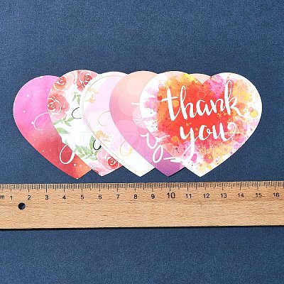 Coated Paper Thank You Greeting Card DIY-FS0007-76A-1