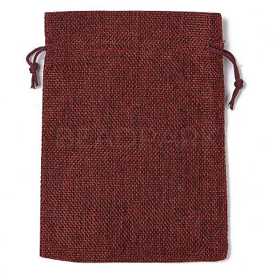 Christmas Theme Jute Cloth Storage Bags ABAG-F010-01B-09-1