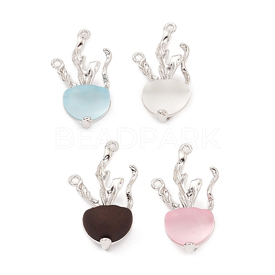 Resin Sea Animal Pendants PALLOY-K003-04P-1