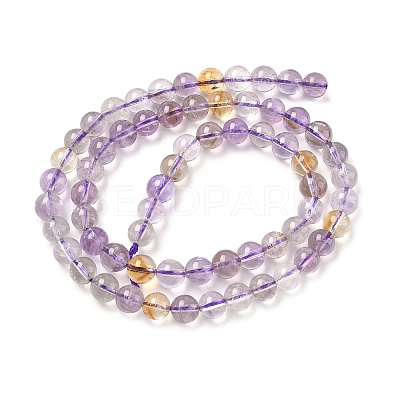 Natural Ametrine Beads Strands G-F461-02-6mm-1