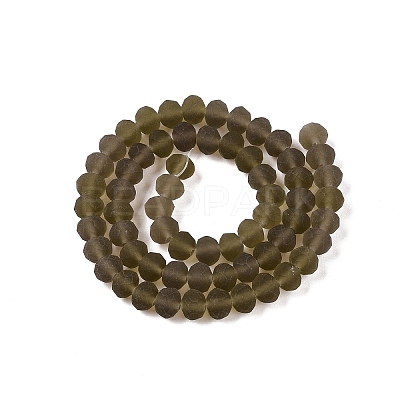 Transparent Glass Beads Strands X-EGLA-A044-T8mm-MD16-1