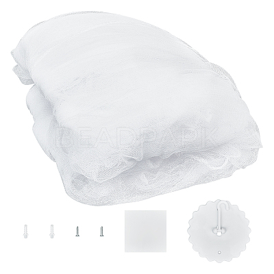 Polyester Gauze Bed Mosquito Net AJEW-WH0481-206B-1